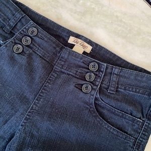 Bebop flare jeans w/ cute button waist